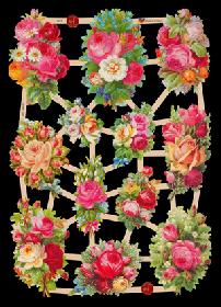 Glanzbilder - helle Rosen