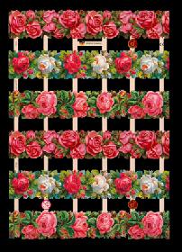 Glanzbilder - Rosenstreifen