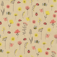 Servietten 33x33 cm - Ladybugs and Bees