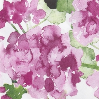 Servietten 33x33 cm - Pelargonia