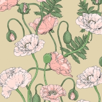 Servietten 24x24 cm - Unikkoaika hiek 