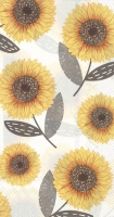 Buffet Servietten - Urban Sunflower grey
