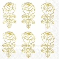 Servietten 25x25 cm - VIHKIRUUSU gold