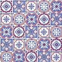 Servietten 25x25 cm - CARO (V&B) indigo Servietten 25x25 cm - CARO (V&B) indigo