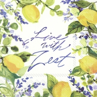 Servietten 25x25 cm - LIVE WITH ZEST