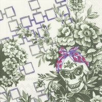 Servietten 25x25 cm - CATRINA cream green