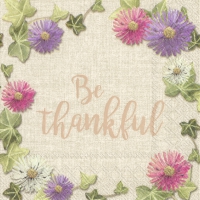 Servietten 25x25 cm - BE THANKFUL linen
