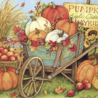 Servietten 33x33 cm - PUMPKIN CROP