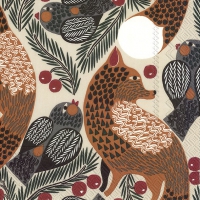 Servietten 33x33 cm - KETUNMARJA linen