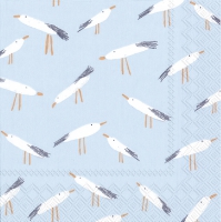 Servietten 33x33 cm - BEACH TALK light blue