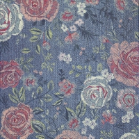 Servietten 33x33 cm - DENIM ROSE
