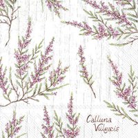 Servietten 33x33 cm - CALLUNA VULGARIS grey