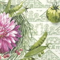 Servietten 33x33 cm - FARMERS CUISINE light green