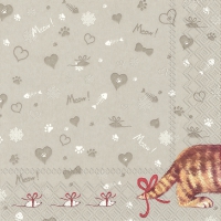 Servietten 33x33 cm - FOLLOW YOU grey Servietten 33x33 cm - FOLLOW YOU grey