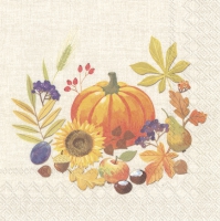 Servietten 33x33 cm - LITTLE PUMPKIN linen