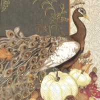 Servietten 33x33 cm - KELLY brown