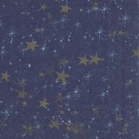 Servietten 33x33 cm - STERNENHIMMEL dark blue