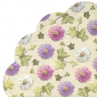 Servietten - Rund - AUTUMN ASTERS linen