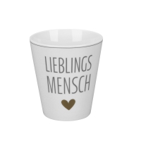 Porzellan-Becher - Lieblings Mensch Porzellan-Becher - Lieblings Mensch