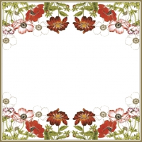 Servietten 33x33 cm - Anemones with Georginia Servietten 33x33 cm - Anemones with Georginia