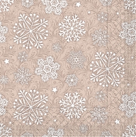 Tissue Servietten 33x33 cm - Steven  (hellbraun)