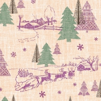 Linclass Servietten 40x40 cm - Rudi (aprikot/pflaume) Linclass Servietten 40x40 cm - Rudi (aprikot/pflaume)