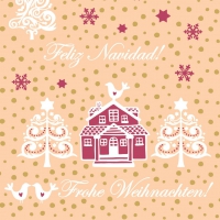 Linclass Servietten 40x40 cm - Ella (aprikot) Linclass Servietten 40x40 cm - Ella (aprikot)