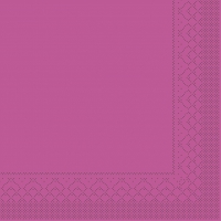 Tissue Servietten 33x33 cm - BASIC  VIOLETT  33x33 cm 1/4 Falz
