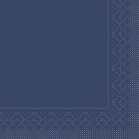 Tissue Servietten 33x33 cm - BAISC  BLAU  33x33 cm 1/4-Falz