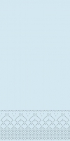 Tissue Servietten 33x33 cm - BASIC  HELLBLAU  33x33 cm 1/8Falz