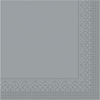 Tissue Servietten 25x25 cm - BASIC GRAU 25x25 cm Tissue Servietten 25x25 cm - BASIC GRAU 25x25 cm