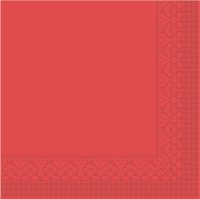 Tissue Servietten 25x25 cm - BASIC ROT 25x25 cm Tissue Servietten 25x25 cm - BASIC ROT 25x25 cm