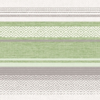 Linclass Servietten 40x40 cm - Lagos  (grau/grün)
