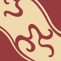 Linclass Servietten 40x40 cm - Flair  (bordeaux/creme)