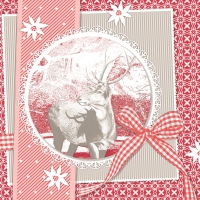 Linclass Servietten 40x40 cm - Finn  (rot)