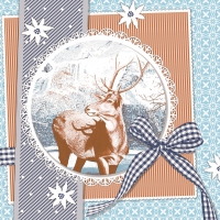 Linclass Servietten 40x40 cm - Finn  (blau)