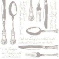 Linclass Servietten 40x40 cm - Heidelberg  (silber)