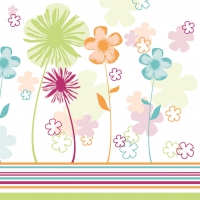 Linclass Servietten 40x40 cm - Jill  (curry/pink)