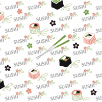 Linclass Servietten 40x40 cm - Sushi