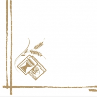 Linclass Servietten 40x40 cm - Kommunion/Konfirmation