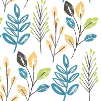 Linclass Servietten 40x40 cm - Cedrik  (blau/anthrazit)