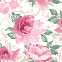 Tissue Servietten 40x40 cm - Rosalie  (bordeaux)