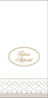Tissue Servietten 40x40 cm - Guten Appetit (1/8 Falz) Tissue Servietten 40x40 cm - Guten Appetit (1/8 Falz)
