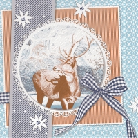 Tissue DeLuxe Servietten - Finn  (blau)