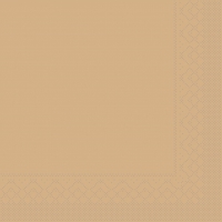 Tissue Servietten 33x33 cm - BASIC  SAND  33x33 cm 1/4 Falz