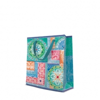 10 Geschenktaschen - Patchwork Jeans