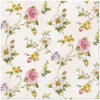 Servietten 33x33 cm - Tender Roses