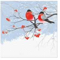 Servietten 33x33 cm - Bullfinches