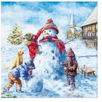 Servietten 33x33 cm - Snowman Fun