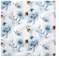 Servietten 33x33 cm - Winter Acorns